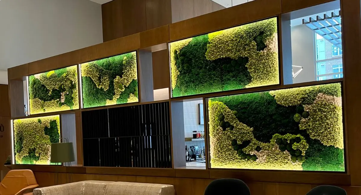 moss panel wall