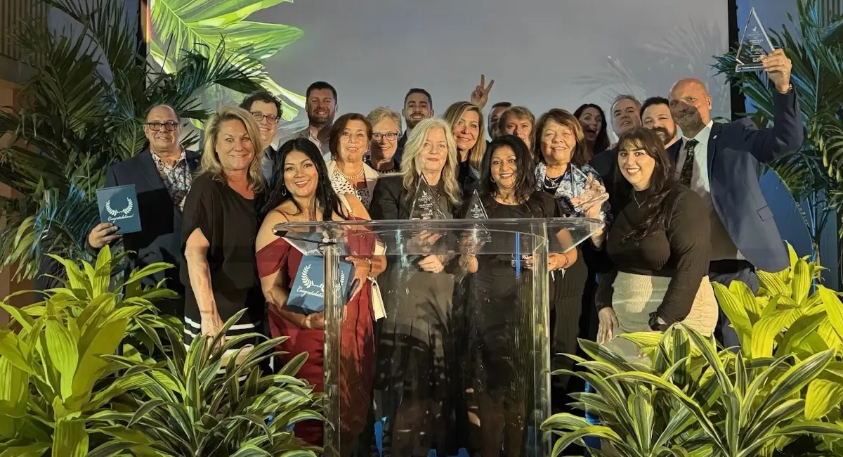 Photo of Ambius colleagues who won TPIE awards