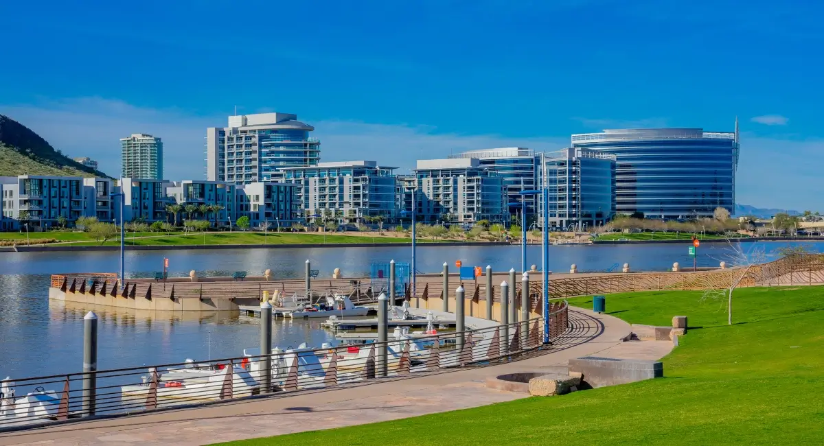 Tempe Lake stock photo