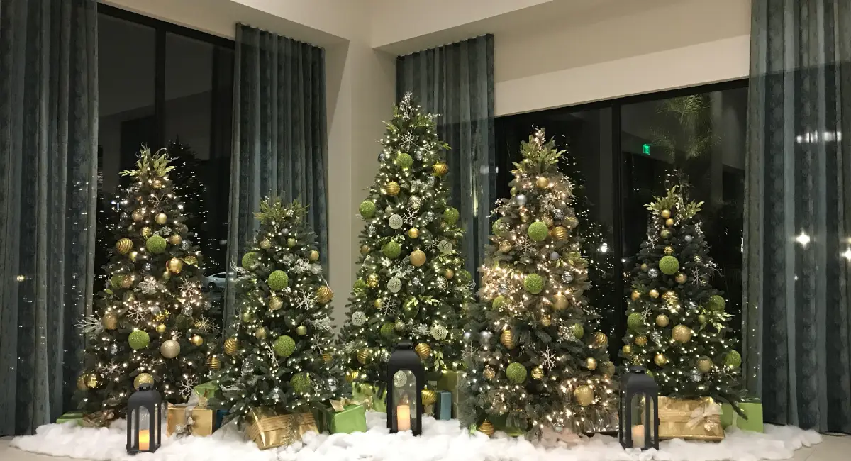 Professional holiday tree design