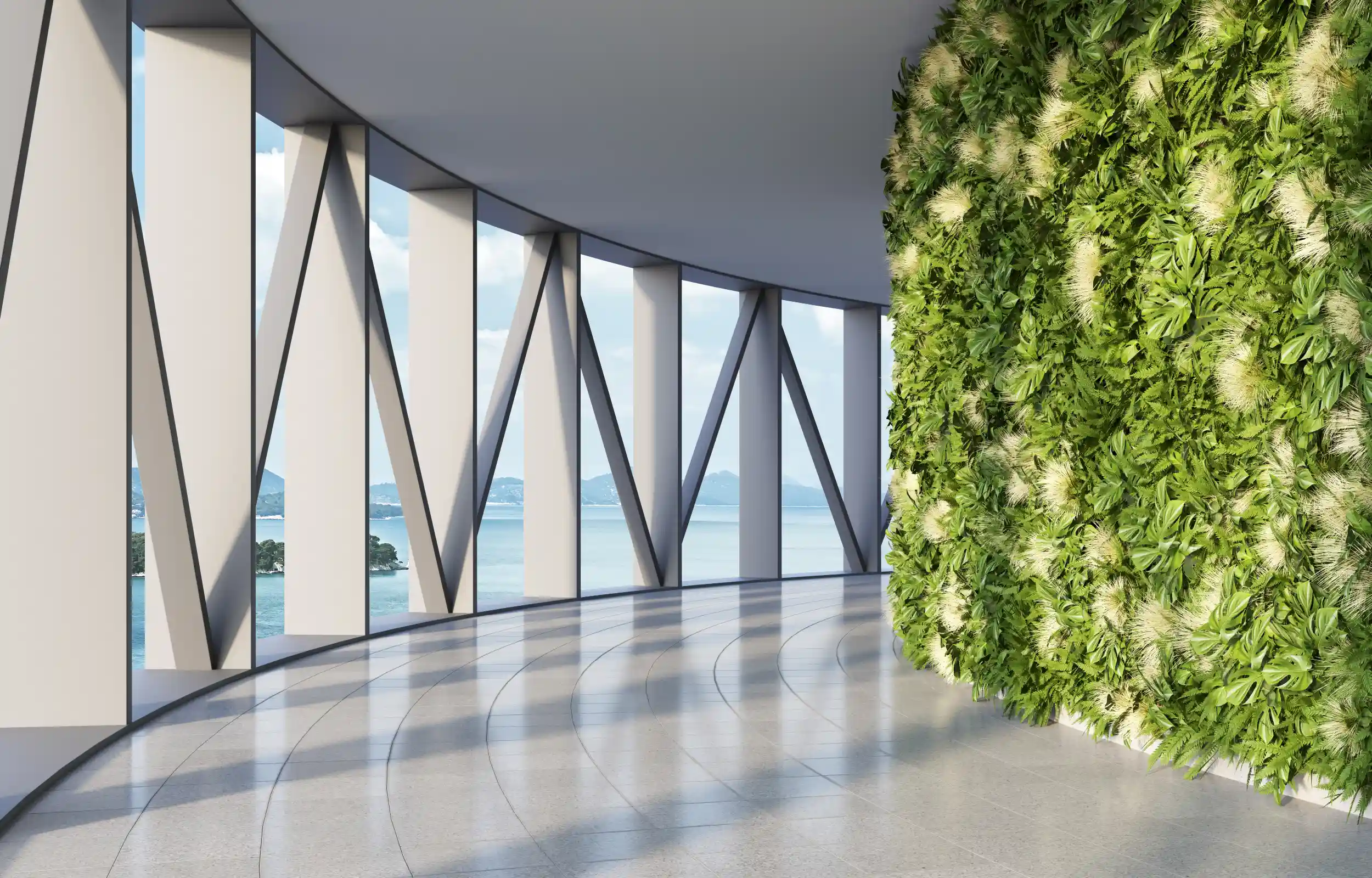 green wall