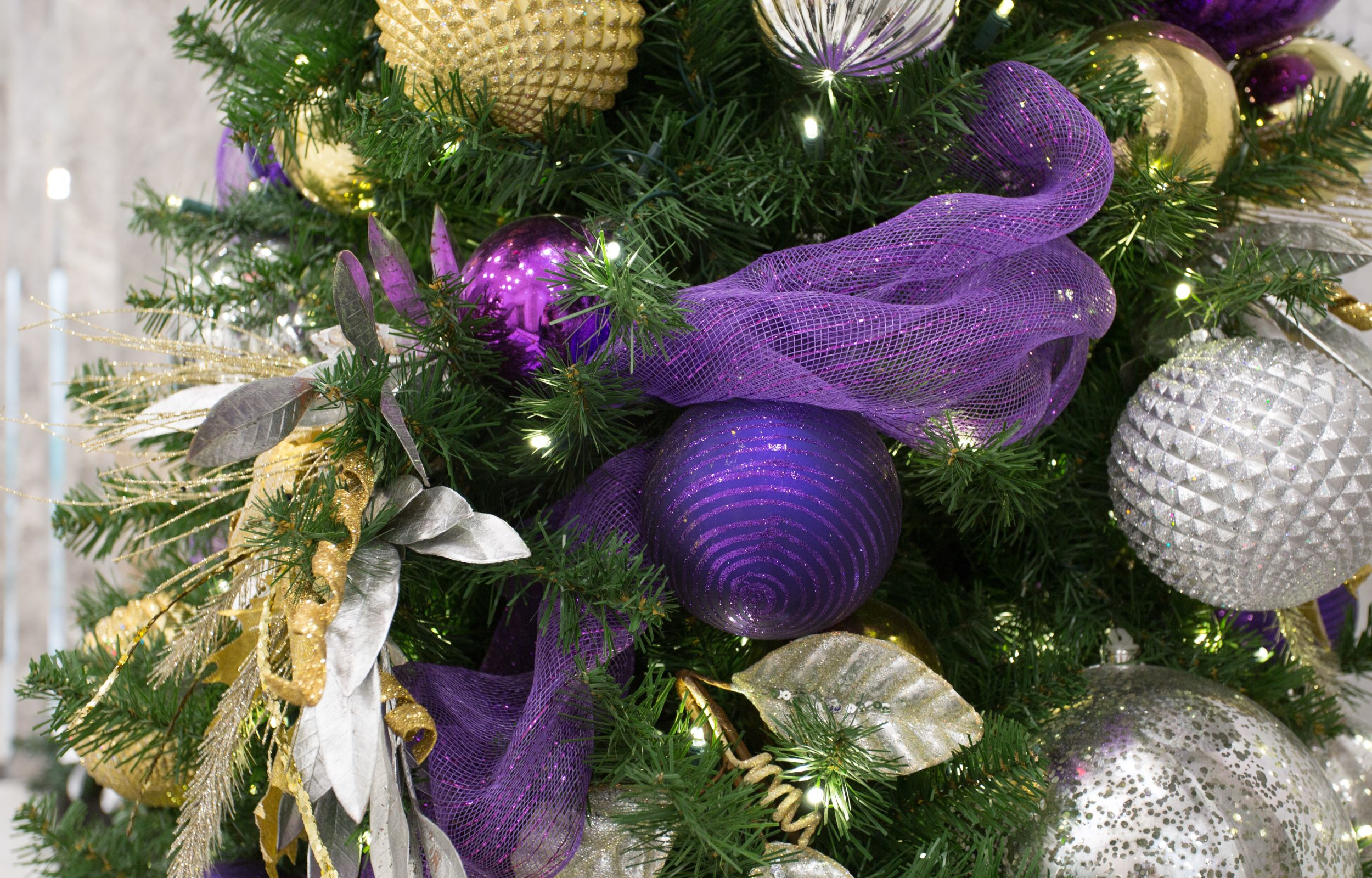 Holiday tree in a royal design