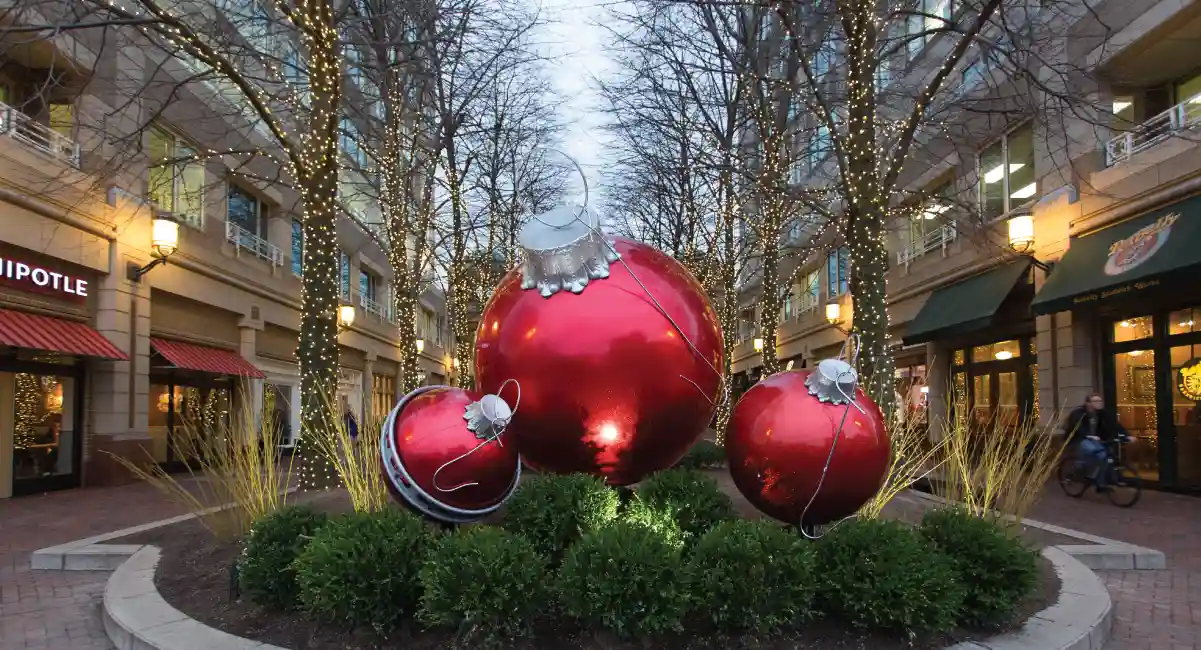 Big Christmas ball ornaments