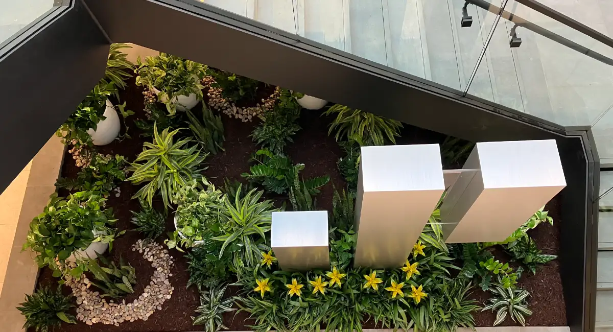 Overview of planter bed