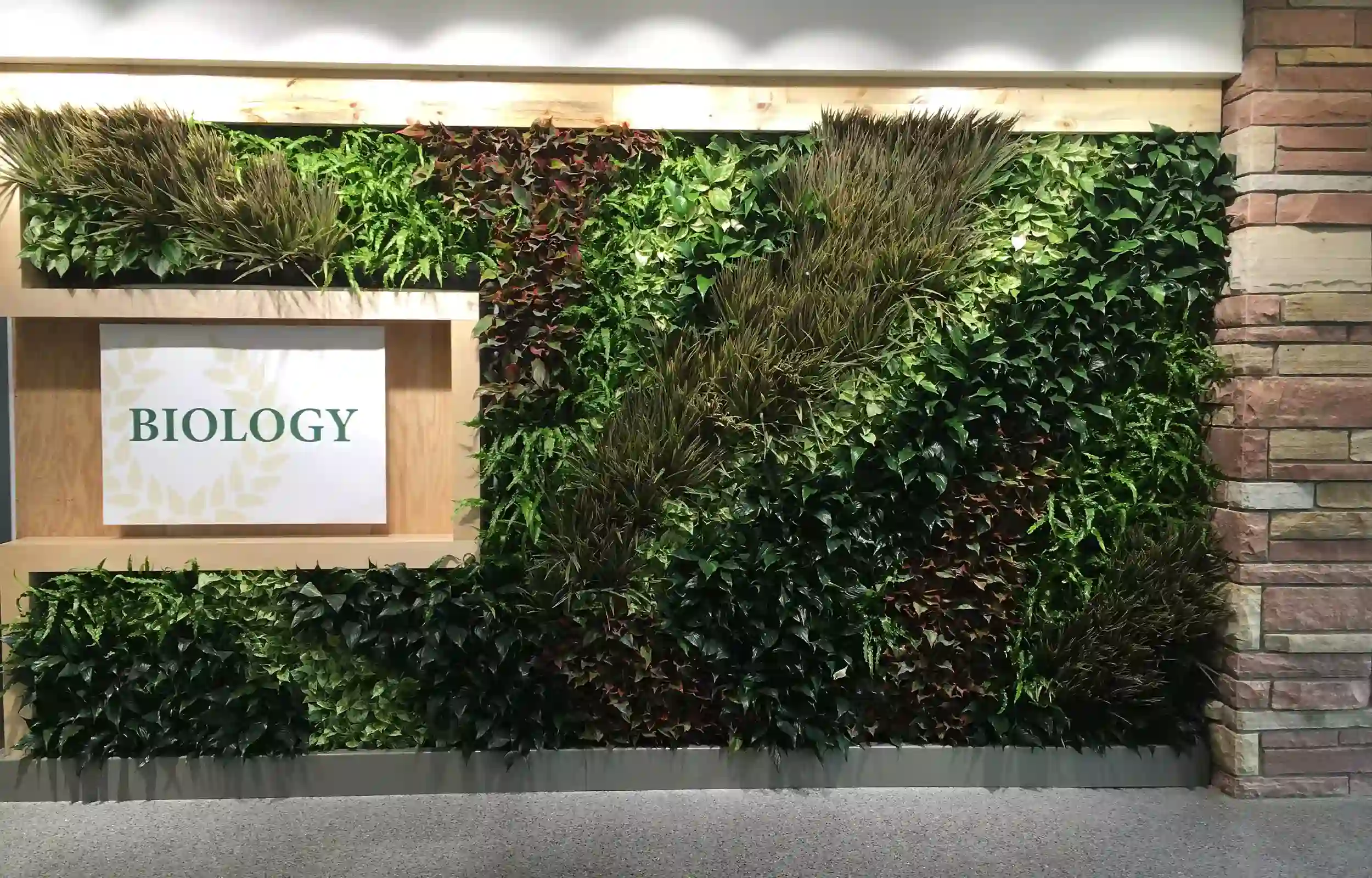Colorado State University green wall - Biology wall