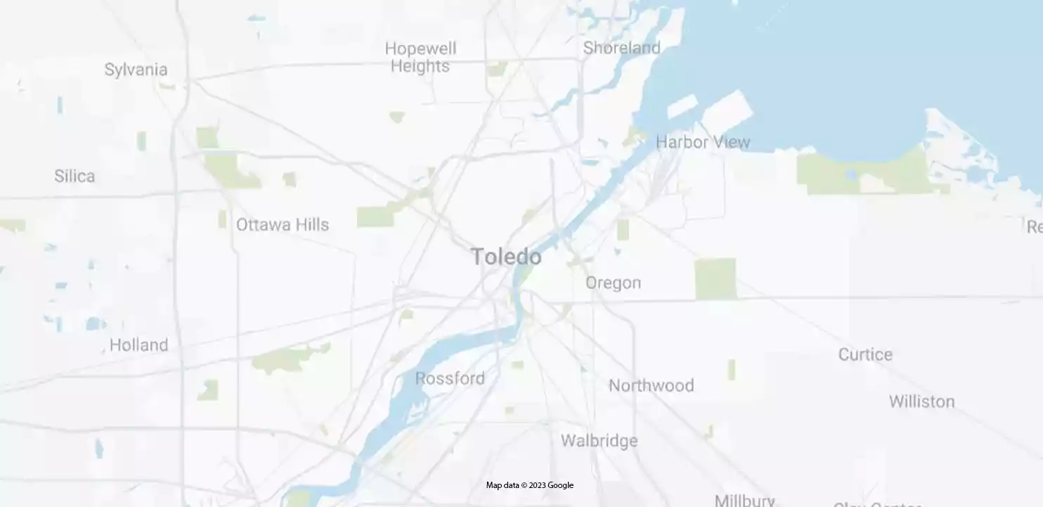 Map of Ambius Toledo, OH service area