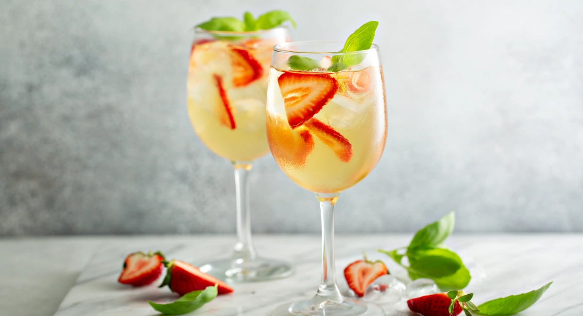 Strawberry and Basil Sangria