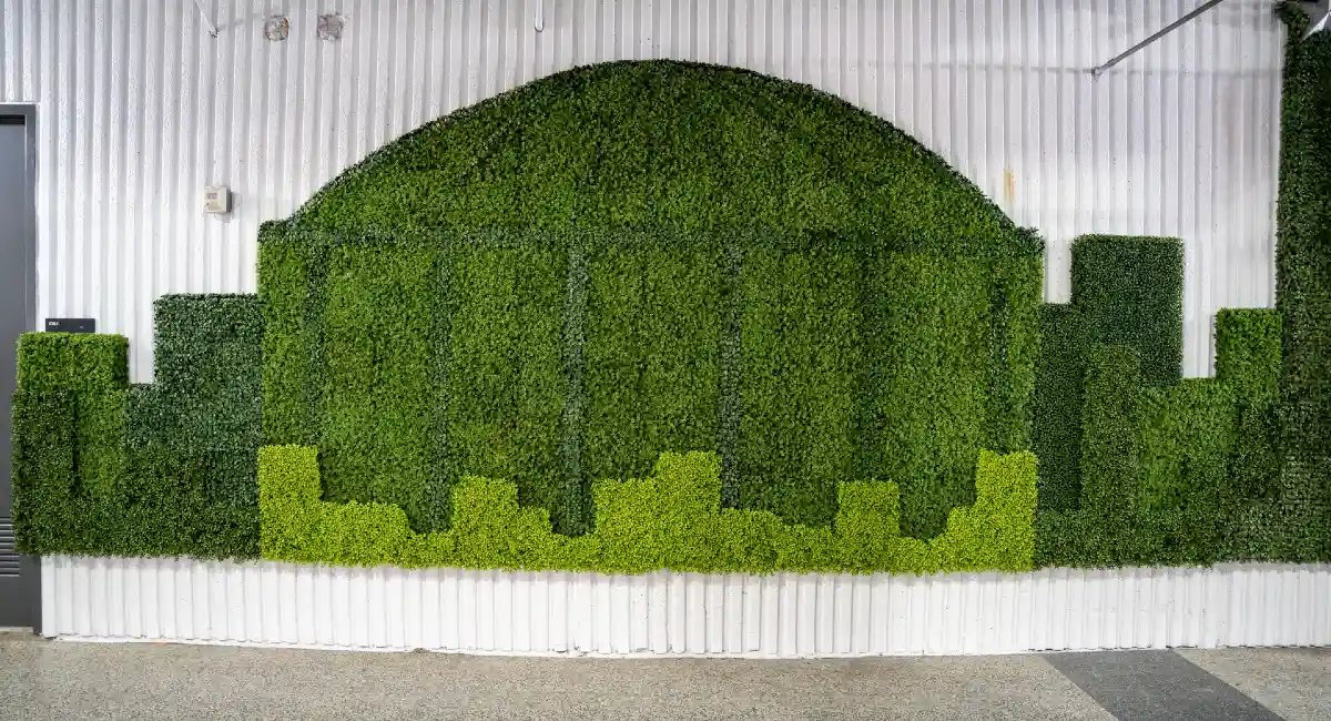 Moss wall of Houston Astrodome