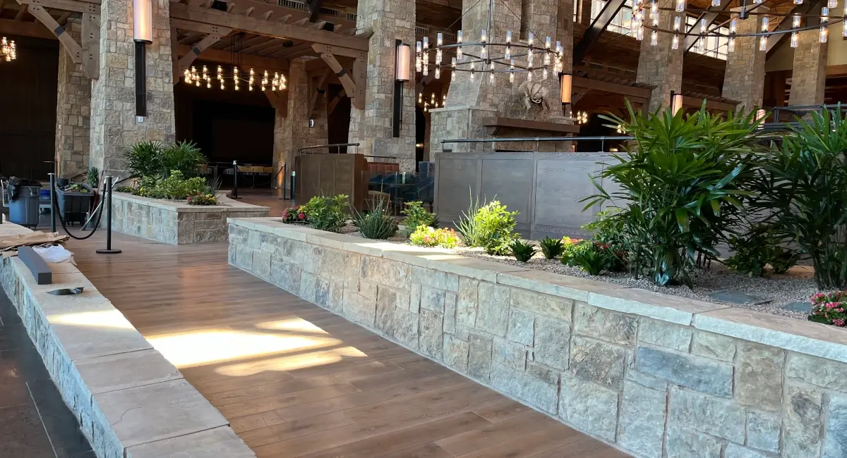floral planter bed