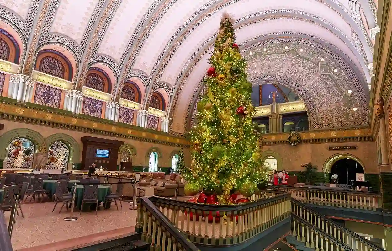 Christmas tree at Union Station