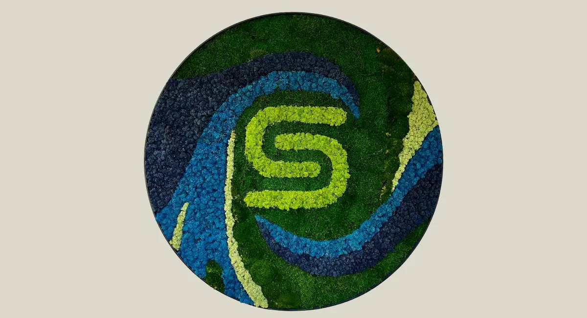 moss wall logo design